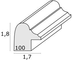 Fotolijst ovaal notelaar / bruin - S100H1