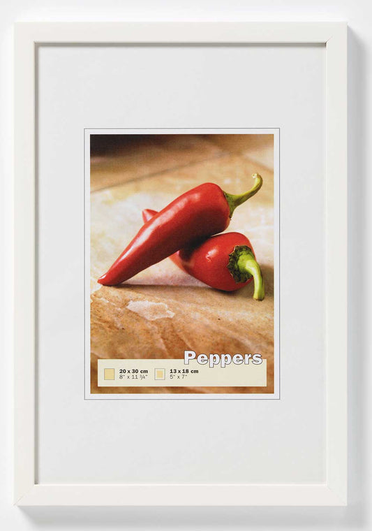 Houten fotolijst - Peppers – poolwit