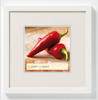 Houten fotolijst - Peppers – poolwit